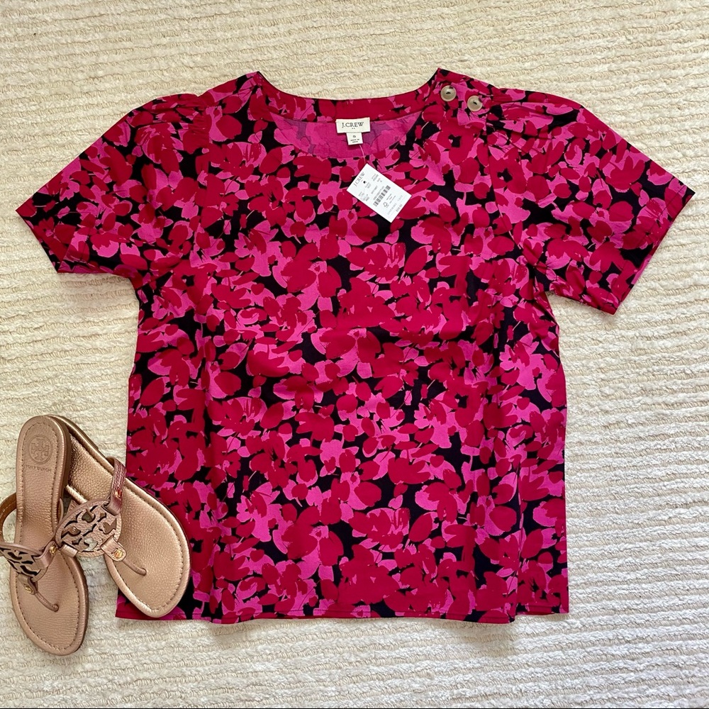 NWT J. Crew puff sleeve top - Picture 5 of 15